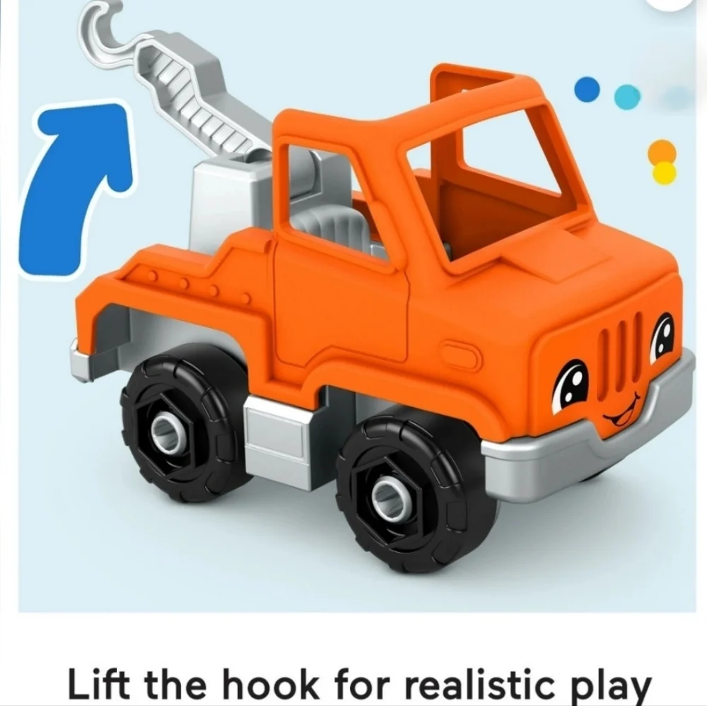 Fisher-Price Little People Toddler Toy Help & Go Tow Truck & Figure Pretend Play